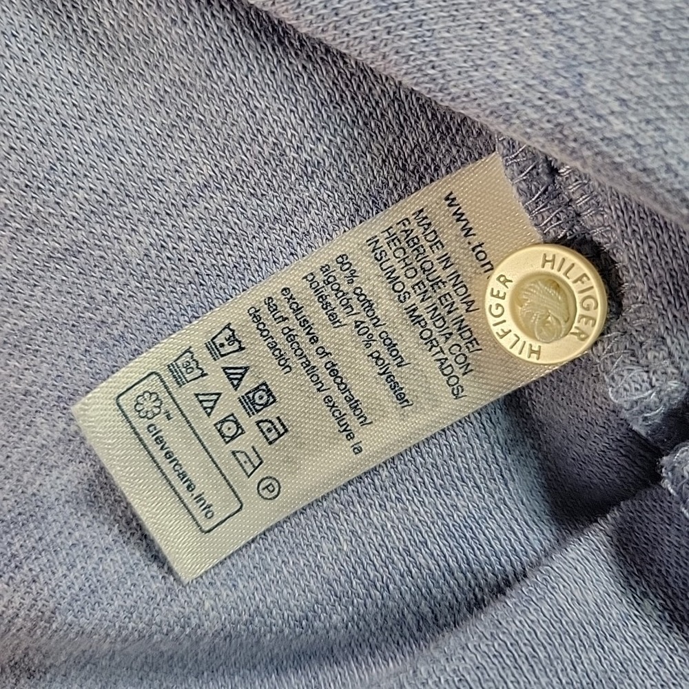 Tommy Hilfiger Polo Shirt Women's Size Medium Wicking Light Blue Top Daily Dress - Picture 4 of 8